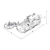GARTO HCGH-2 Déchiqueteuse avec disque latéral GARTO HCGH-2