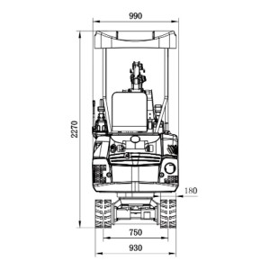 Minibagger GARTO GAR-15 KUBOTA D902 EURO5 Motor