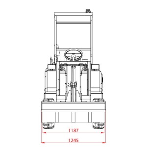 Mini Telescopic Loader Garto GR-L28 800 Kg load capacity