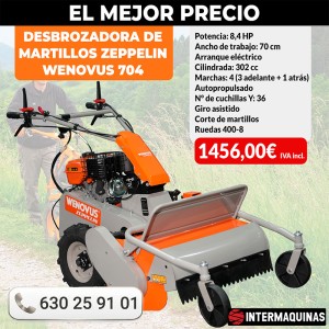 Desbrozadora de Martillos Zeppelin Wenovus 704 302 cc
