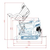Minidumper GARTO MD-500 ECO Briggs & Stratton Engine 10 hp 500 kg