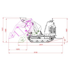 Dumper GARTO MD-HOR 300 dm3 Gasolina 13.5 HP Betoneira