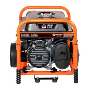 Generatore elettrico a benzina Daewoo GD6500-S con maniglie e ruote 5500 W
