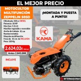 Motocultivador Zeppelin 505D Kama Motor diesel 10 Hp