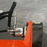 Front crusher for fixed Zeppelin wheel loader