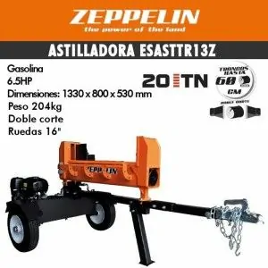 Firewood chipper Zeppelin gasoline engine ESASTTR13Z 20 Tn