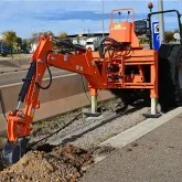 Tractor backhoes Zeppelin ESRETH buckets ESCAZ movable