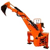 Tractor backhoes Zeppelin ESRETH buckets ESCAZ movable