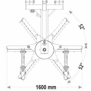 Superleichter Polidozer für Traktor Zeppelin ESCZTSL160BZ 1600 mm