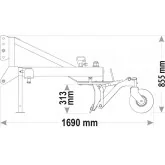 Polidozer super leve para trator Zeppelin ESCZTSL160BZ 1600 mm