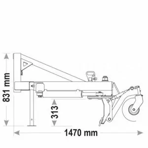 Polidozer para trator mecânico Zeppelin ESCZTL Z 1800-2700 mm