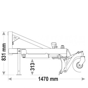 Polidozer para tractor mecánico Zeppelin ESCZTL Z 1800-2700 mm