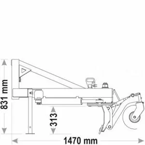 Light polidozer to tractor Zeppelin ESCZTLH 1800-2700 mm