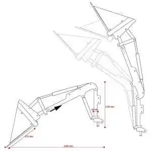 Pala trasera Zeppelin ESPALTRASTRACT 1060 mm