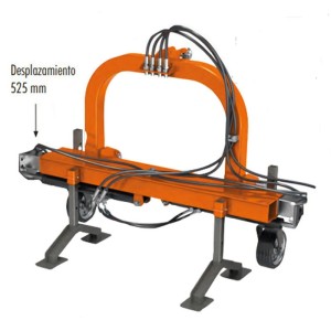 Support with implements for vineyard Zeppelin ES1800 1 and 2 arms
