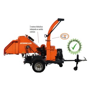 Benzinbetriebener Häcksler Zeppelin ES71827NZR 25 PS