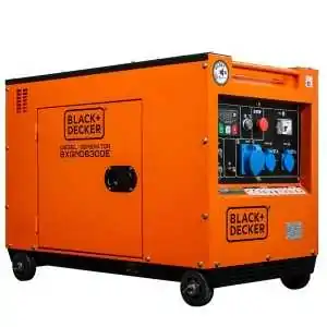 Générateur diesel monophasé BLACKandDECKER BXGND6300E 6.3 KW