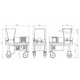 Triturador de resíduos para reciclagem Sima Triton 4kW Triturador de resíduos para reciclagem Sima Triton 4kW