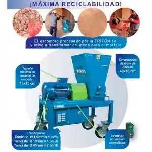 Triturador de resíduos para reciclagem Sima Triton 4kW