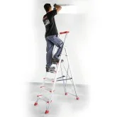 Escaleras de aluminio Faraone Elegance 3-8 peldaños