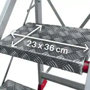 High safety stool in aluminum Faraone SGP 2-5 steps