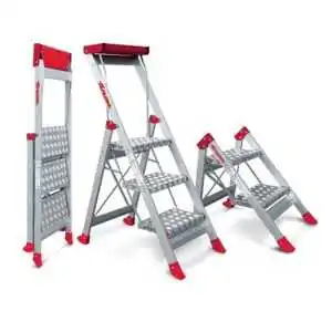 High safety stool in aluminum Faraone SGP 2-5 steps