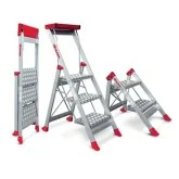 Taburete de alta seguridad de aluminio Faraone SGP 2-5 peldaños