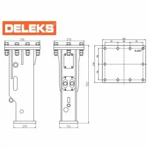 Гідравлічний відбійний молоток BRH Deleks HAMMER-400-S 90-120 бар