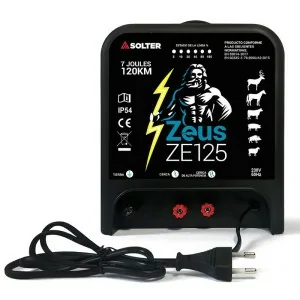 Electric fence with Solter ZEUS ZE125 cable