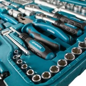 Tool kit Hyundai K98 98 pieces in chrome-vanadium steel