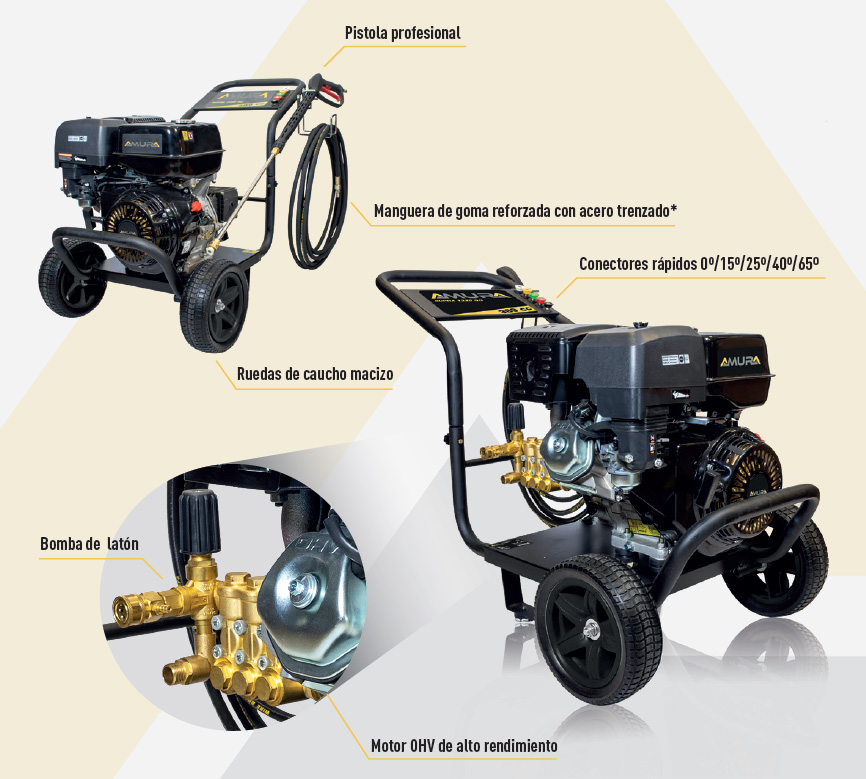 Hidrolimpiadora Gasolina Amura SUPRA 1225QG-V20