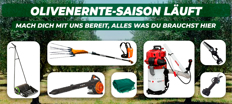 Werkzeuge für die Olivenernte