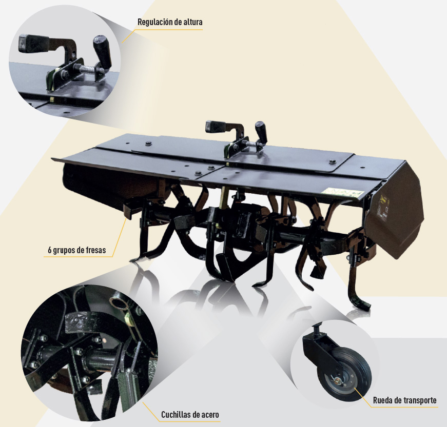 Rotovator Amura AMULE6-V20 800 mm 