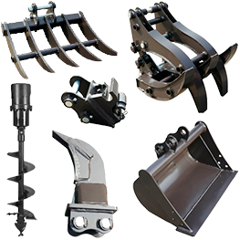 Implementos opcionales para la Rhinoceros XN13 cazo nivelador pinza cangrejo ahoyadora y ripper Implementos opcionales para la Rhinoceros XN13 cazo nivelador pinza cangrejo ahoyadora y ripper