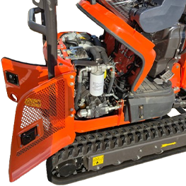 Accesos de servicio con tapas abiertas en la Rhinoceros XN13 Accesos de servicio con tapas abiertas en la Rhinoceros XN13